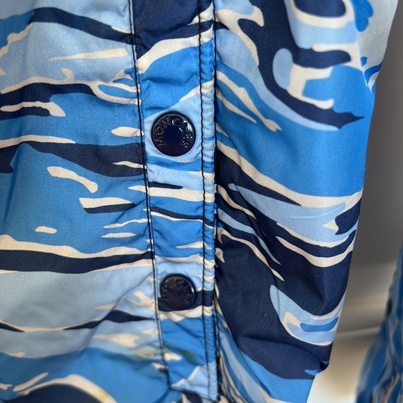 moncler kids blue camo windbreaker jacket sz 12 152cm - Picture 4 of 9
